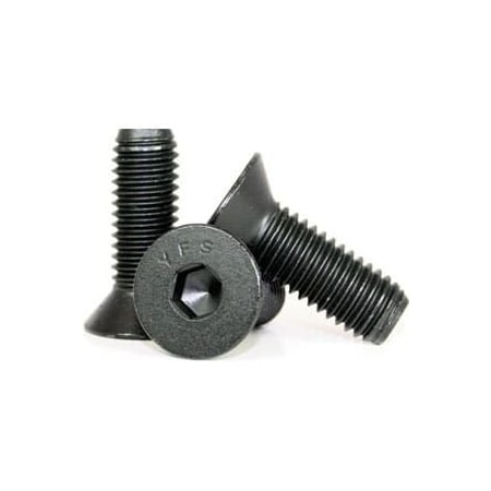 #0-80 Socket Head Cap Screw, Black Oxide Alloy Steel, 1/4 In Length, 100 PK